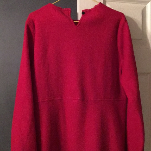 Red Fleece Dress Size small - Picture 5 of 5